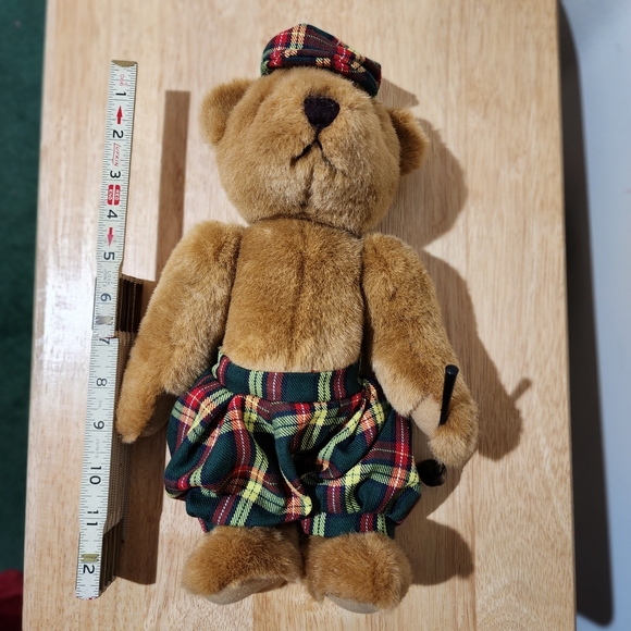 Vintage Poseable Teddy Bear With Golf Club, Golf Pants & Hat. - Picture 8 of 12